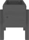 vidaXL - Plantenbak - 62x30x38 - cm - massief - grenenhout - grijs