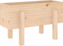 vidaXL - Plantenbak - 62x30x38 - cm - massief - grenenhout