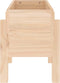 vidaXL - Plantenbak - 62x30x38 - cm - massief - grenenhout