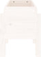 vidaXL - Plantenbak - 62x30x38 - cm - massief - grenenhout - wit