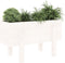 vidaXL - Plantenbak - 62x30x38 - cm - massief - grenenhout - wit
