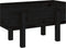 vidaXL - Plantenbak - 62x30x38 - cm - massief - grenenhout - zwart