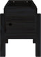 vidaXL - Plantenbak - 62x30x38 - cm - massief - grenenhout - zwart