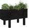 vidaXL - Plantenbak - 62x30x38 - cm - massief - grenenhout - zwart