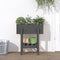 vidaXL - Plantenbak - 62x30x69 - cm - massief - grenenhout - grijs