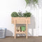 vidaXL - Plantenbak - 62x30x69 - cm - massief - grenenhout