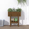 vidaXL - Plantenbak - 62x30x69 - cm - massief - grenenhout - honingbruin