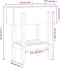 vidaXL - Plantenbak - 62x30x69 - cm - massief - grenenhout