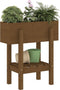 vidaXL - Plantenbak - 62x30x69 - cm - massief - grenenhout - honingbruin