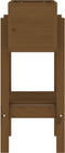vidaXL - Plantenbak - 62x30x69 - cm - massief - grenenhout - honingbruin