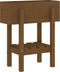vidaXL - Plantenbak - 62x30x69 - cm - massief - grenenhout - honingbruin