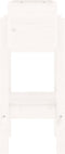 vidaXL - Plantenbak - 62x30x69 - cm - massief - grenenhout - wit