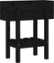 vidaXL - Plantenbak - 62x30x69 - cm - massief - grenenhout - zwart