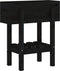 vidaXL - Plantenbak - 62x30x69 - cm - massief - grenenhout - zwart