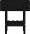 vidaXL - Plantenbak - 62x30x69 - cm - massief - grenenhout - zwart