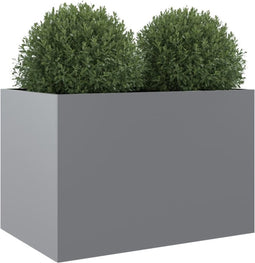 vidaXL - Plantenbak - 62x40x39 - cm - gegalvaniseerd - staal - zilverkleurig