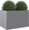 vidaXL - Plantenbak - 62x40x39 - cm - gegalvaniseerd - staal - zilverkleurig