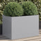 vidaXL - Plantenbak - 62x40x39 - cm - gegalvaniseerd - staal - zilverkleurig