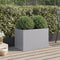 vidaXL - Plantenbak - 62x40x39 - cm - gegalvaniseerd - staal - zilverkleurig