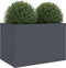 vidaXL - Plantenbak - 62x40x39 - cm - staal - antracietkleurig