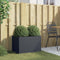 vidaXL - Plantenbak - 62x40x39 - cm - staal - antracietkleurig