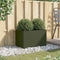 vidaXL - Plantenbak - 62x40x39 - cm - staal - olijfgroen