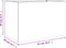 vidaXL - Plantenbak - 62x40x39 - cm - staal - wit