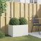 vidaXL - Plantenbak - 62x40x39 - cm - staal - wit