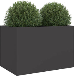 vidaXL - Plantenbak - 62x40x39 - cm - staal - zwart