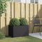 vidaXL - Plantenbak - 62x40x39 - cm - staal - zwart
