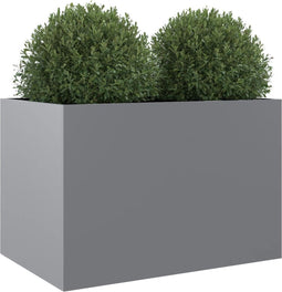 vidaXL - Plantenbak - 62x47x46 - cm - gegalvaniseerd - staal - zilverkleurig