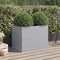 vidaXL - Plantenbak - 62x47x46 - cm - gegalvaniseerd - staal - zilverkleurig