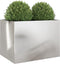 vidaXL - Plantenbak - 62x47x46 - cm - roestvrij - staal - zilverkleurig