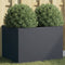 vidaXL - Plantenbak - 62x47x46 - cm - staal - antracietkleurig
