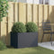 vidaXL - Plantenbak - 62x47x46 - cm - staal - antracietkleurig