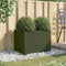 vidaXL - Plantenbak - 62x47x46 - cm - staal - olijfgroen