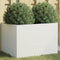 vidaXL - Plantenbak - 62x47x46 - cm - staal - wit