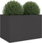 vidaXL - Plantenbak - 62x47x46 - cm - staal - zwart