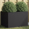vidaXL - Plantenbak - 62x47x46 - cm - staal - zwart