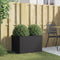 vidaXL - Plantenbak - 62x47x46 - cm - staal - zwart