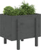vidaXL - Plantenbak - 62x50x57 - cm - massief - grenenhout - grijs