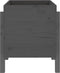 vidaXL - Plantenbak - 62x50x57 - cm - massief - grenenhout - grijs