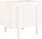 vidaXL - Plantenbak - 62x50x57 - cm - massief - grenenhout - wit