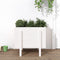 vidaXL - Plantenbak - 62x50x57 - cm - massief - grenenhout - wit