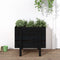 vidaXL - Plantenbak - 62x50x57 - cm - massief - grenenhout - zwart