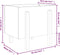 vidaXL - Plantenbak - 62x50x57 - cm - massief - grenenhout - zwart