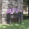 vidaXL - Plantenbak - 70x31x70 - cm - massief - grenenhout - grijs