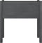 vidaXL - Plantenbak - 70x31x70 - cm - massief - grenenhout - grijs