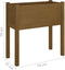 vidaXL - Plantenbak - 70x31x70 - cm - massief - grenenhout - honingbruin