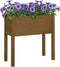 vidaXL - Plantenbak - 70x31x70 - cm - massief - grenenhout - honingbruin
